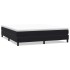 Cama box spring sin colchón terciopelo negro 180x220