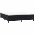 Cama box spring sin colchón terciopelo negro 180x220