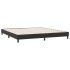 Cama box spring sin colchón terciopelo negro 180x220