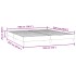 Cama box spring sin colchón terciopelo negro 180x220