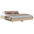 Estructura de cama madera de ingeniería roble Sonoma 160x200