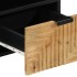 Mueble de TV madera maciza de mango marrón 100x33x46