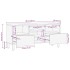 Mueble de TV madera maciza de mango marrón 100x33x46