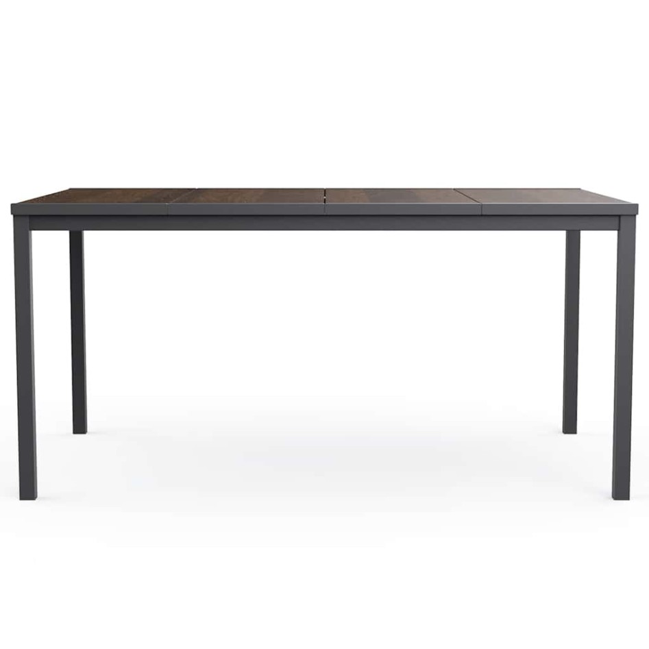 Mesa Keter Signature Porto 160 cm - Nogal y acero