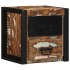 Mesilla de noche multicolor 40x35x40 cm madera maciza