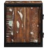 Mesilla de noche multicolor 40x35x40 cm madera maciza