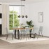 Sillas de comedor giratorias 6 uds terciopelo gris