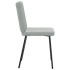 Sillas de comedor giratorias 6 uds terciopelo gris