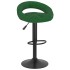Taburetes de cocina 2 unidades terciopelo verde