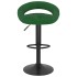 Taburetes de cocina 2 unidades terciopelo verde