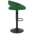 Taburetes de cocina 2 unidades terciopelo verde