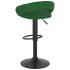 Taburetes de cocina 2 unidades terciopelo verde