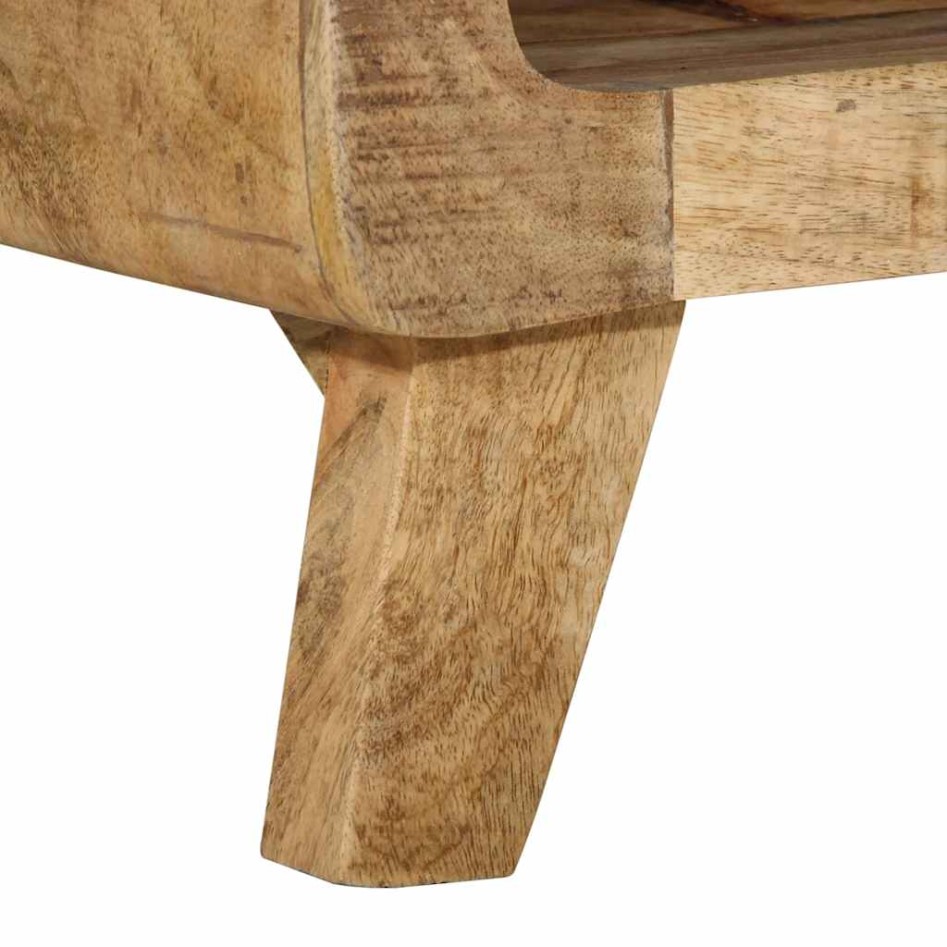 Mueble de TV madera maciza de mango rugosa 105x46x32