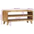 Mueble de TV madera maciza de mango rugosa 105x46x32
