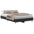 Estructura de cama sin colchón negra 135x190 cm