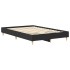 Estructura de cama sin colchón negra 135x190 cm