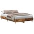 Estructura de cama sin colchón madera vieja 135x190 cm