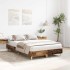Estructura de cama sin colchón madera vieja 135x190 cm