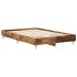 Estructura de cama sin colchón madera vieja 135x190 cm