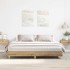 Estructura de cama sin colchón roble artesanal 200x200