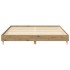 Estructura de cama sin colchón roble artesanal 200x200