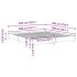 Estructura de cama sin colchón roble artesanal 200x200