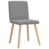 Sillas de comedor giratorias 2 unidades tela gris