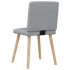 Sillas de comedor giratorias 2 unidades tela gris