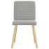 Sillas de comedor 2 uds tela gris