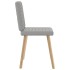 Sillas de comedor 2 uds tela gris