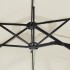 Sombrilla doble con luces LED blanco arena 316x240