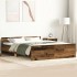 Estructura de cama sin colchón madera antigua 150x200