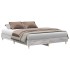 Estructura de cama sin colchón gris Sonoma 150x200