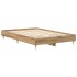 Estructura de cama sin colchón roble artesanal 120x200