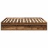 Estructura de cama sin colchón madera envejecida 200x200