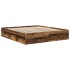 Estructura de cama sin colchón madera envejecida 200x200
