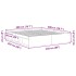 Estructura de cama sin colchón madera envejecida 200x200