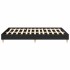Estructura de cama sin colchón negra 140x200
