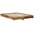 Estructura de cama sin colchón madera vieja 140x200