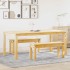 Juego de comedor Panama 3 pzas madera maciza de