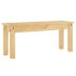 Juego de comedor Panama 3 pzas madera maciza de