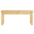 Juego de comedor Panama 3 pzas madera maciza de