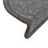 Alfombrilla escalera 30 uds gris oscuro 56x17x3