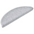 Alfombrilla escalera 30 uds gris claro 56x17x3