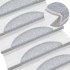 Alfombrilla escalera 30 uds gris claro 56x17x3