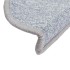 Alfombrilla escalera 30 uds gris claro 56x17x3