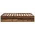 Estructura de cama sin colchón madera antigua 120x200