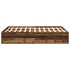 Estructura de cama sin colchón madera antigua 120x190