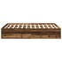 Estructura de cama sin colchón madera antigua 140x190