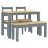 Juego de comedor Panama 4 pzas madera maciza de pino